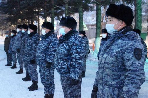 Отряд полиции Тувы отправили на Северо-Кавказ