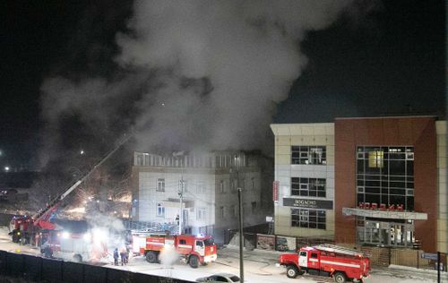 В Туве ликвидировали пожар в офисном здании