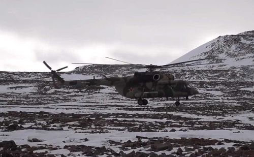 В горах Тувы прошли учения ударных вертолетов ЦВО