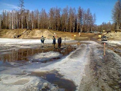 В Туве закрыли переправу на Тодже