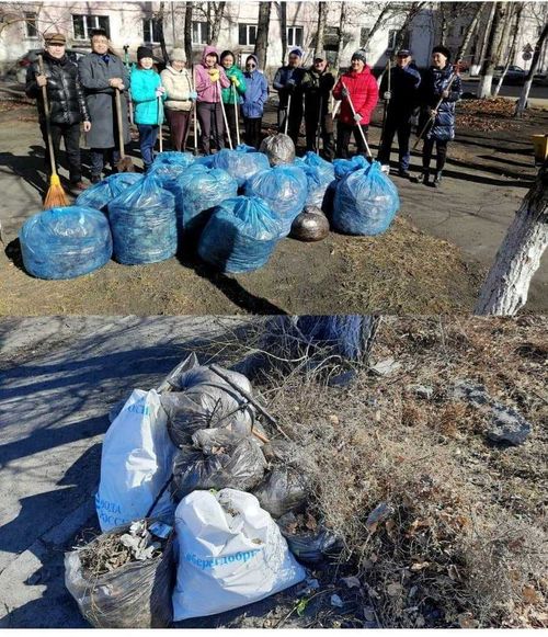 В Кызыле проходят масштабные субботники