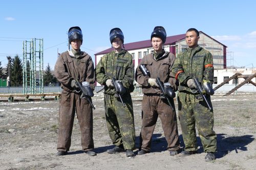Пейнтбол для кадетов от тувинского СОБР