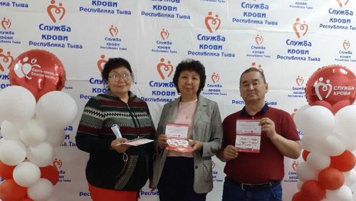 В Туве продолжается Всероссийская акция по сдаче крови