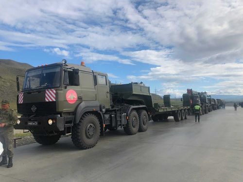 Военные приступили к строительству моста в селе Саглы