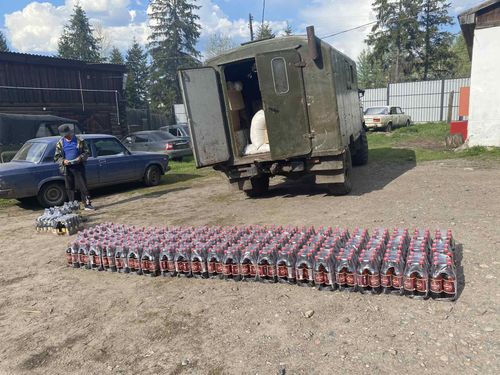 В Туве полицейские перехватили более 1,5 тонны нелегального пива