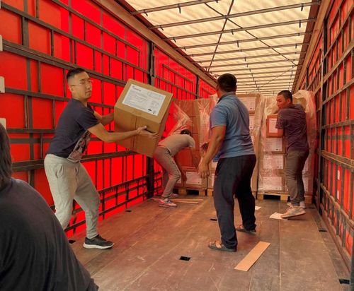 В Туву поступает гуманитарная помощь