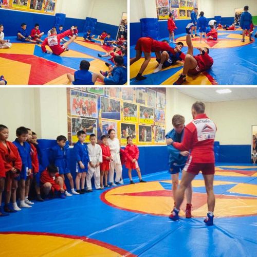 Знаменитые спортсмены России провели мастер - класс для школьников Тувы