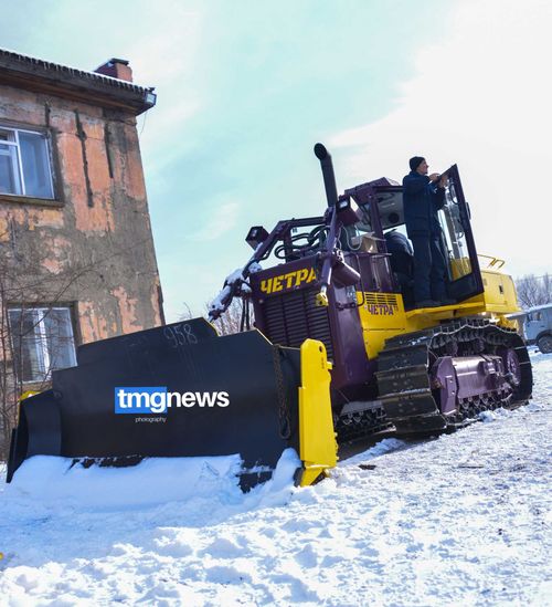 В Туву прибыл бульдозер «Четра» для тяжелых работ 