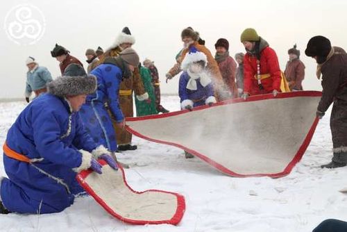 Пришло время для тувинского обряда «кактаныр» к Шагаа
