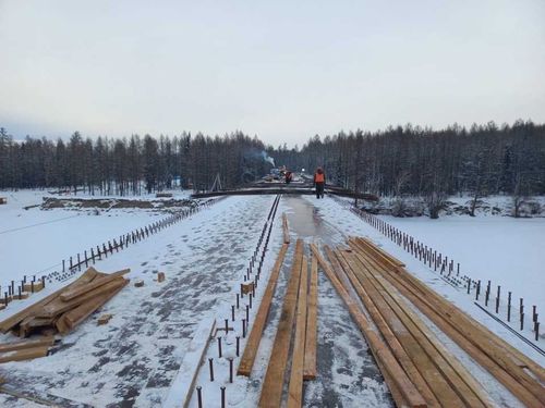 Мост в Тоджинском районе сдадут раньше срока