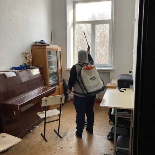 В Туве проводится дезинфекция организаций