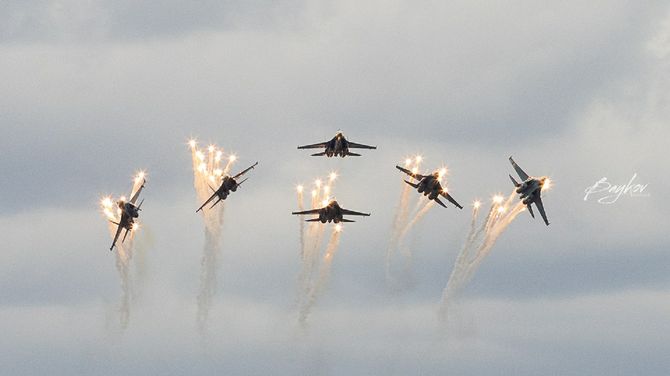 «Русские Витязи» о полётах над Кызылом и впечатлениях от Тувы