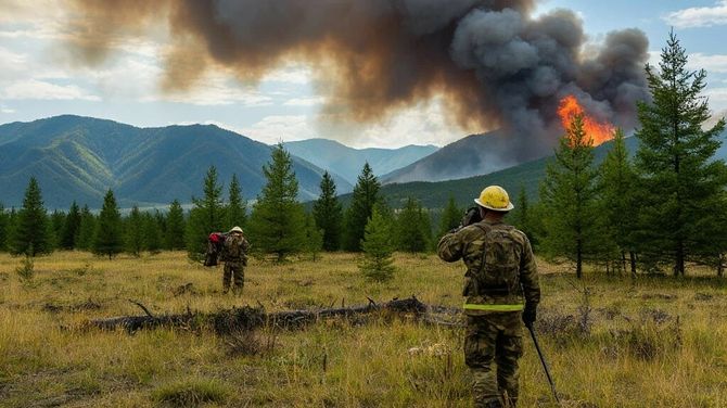 Особый противопожарный режим введен в четырех районах Тувы