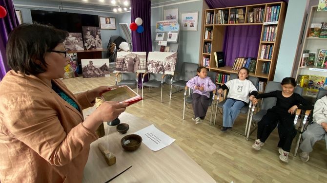 В селе Хандагайты открылась передвижная выставка Национального музея Тувы