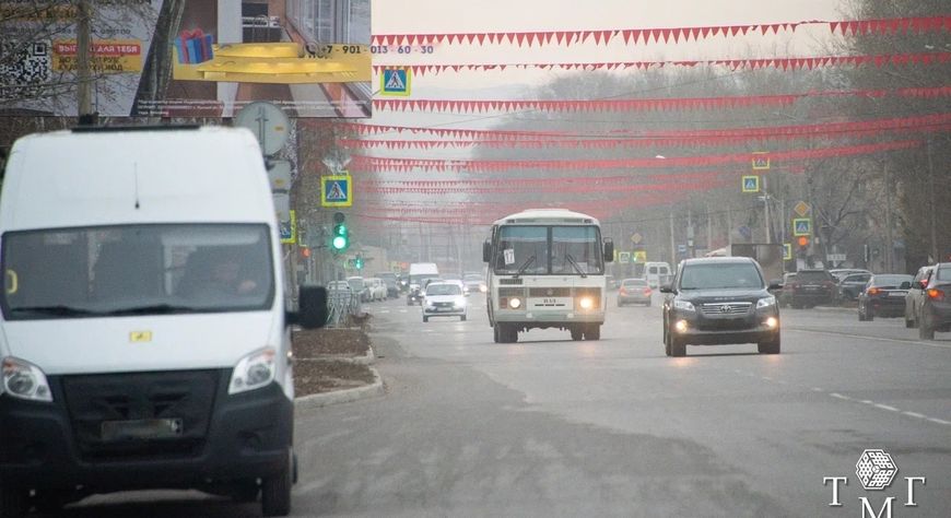 В центре Кызыла временно изменится схема движения автобусов из-за майских праздников