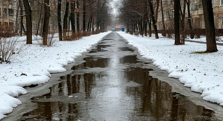 В Туве ожидается интенсивное таяние снега