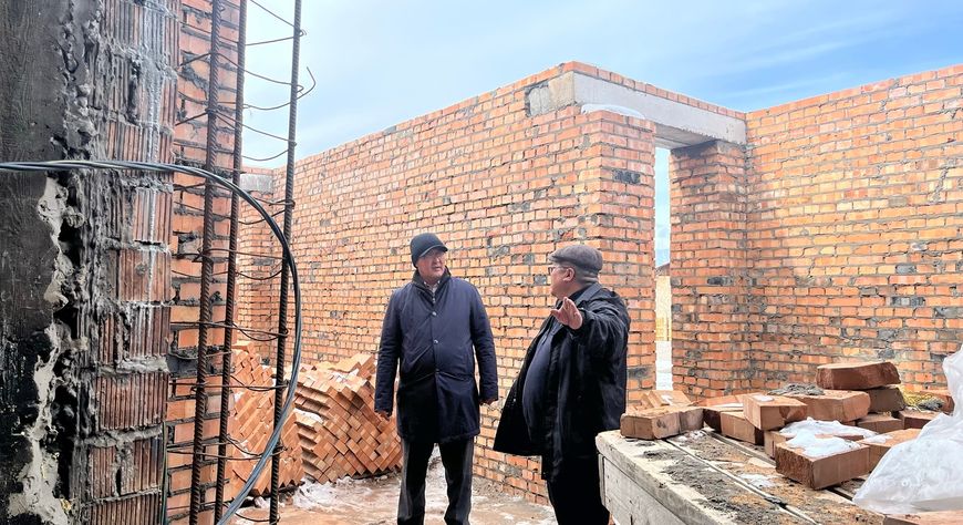 В Улуг-Хемском районе строительство Детской школы искусств идет по графику