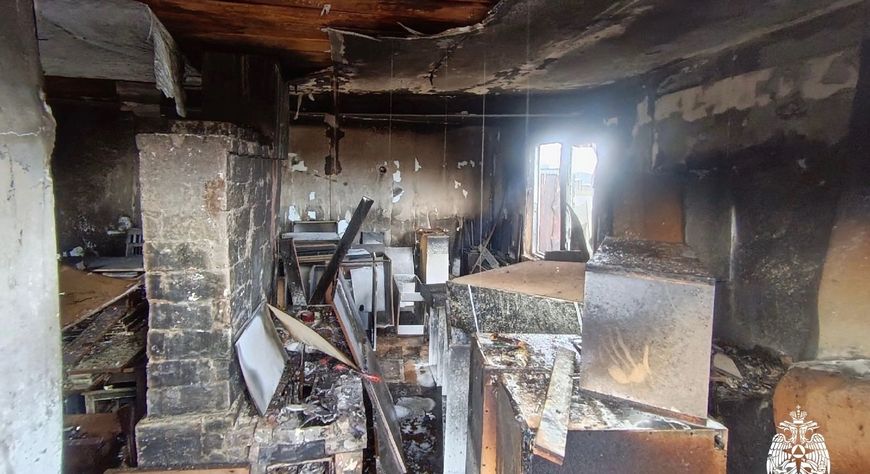 В Кызыле из-за неисправной электропроводки сгорел жилой дом