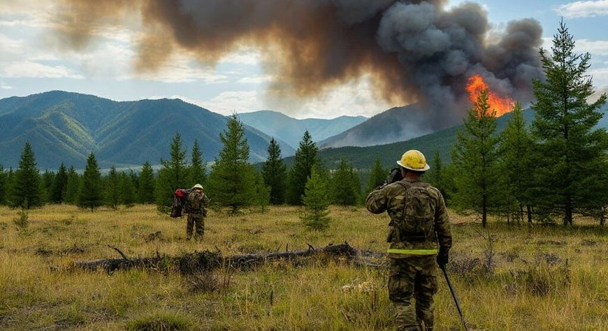 Особый противопожарный режим введен в четырех районах Тувы