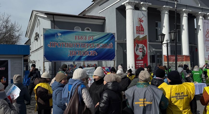 Столица Тувы присоединилась к акции «Белая ромашка» в честь Всемирного дня борьбы с туберкулезом