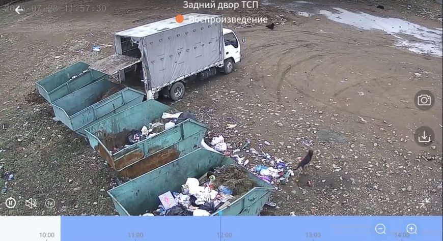 В Кызыле начали устанавливать камеры на контейнерных площадках